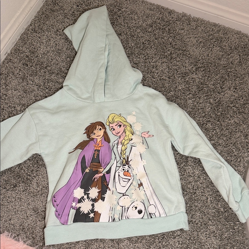 Disney Frozen Hoodie - Light Blue